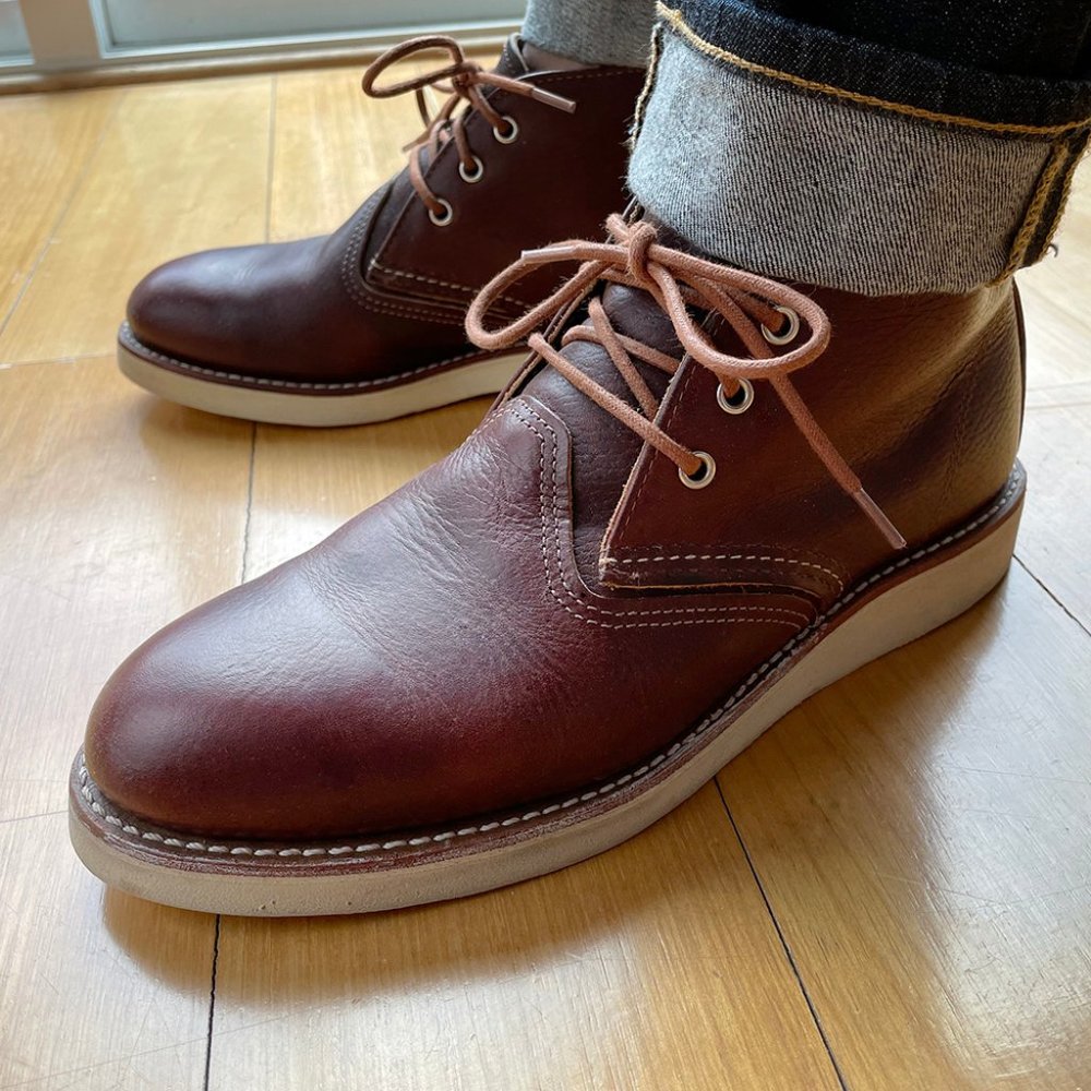 RED WING 3141 WORK CHUKKA BRIAR OIL-SLICK  9